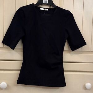Zara Classic Black Short Sleeve Top